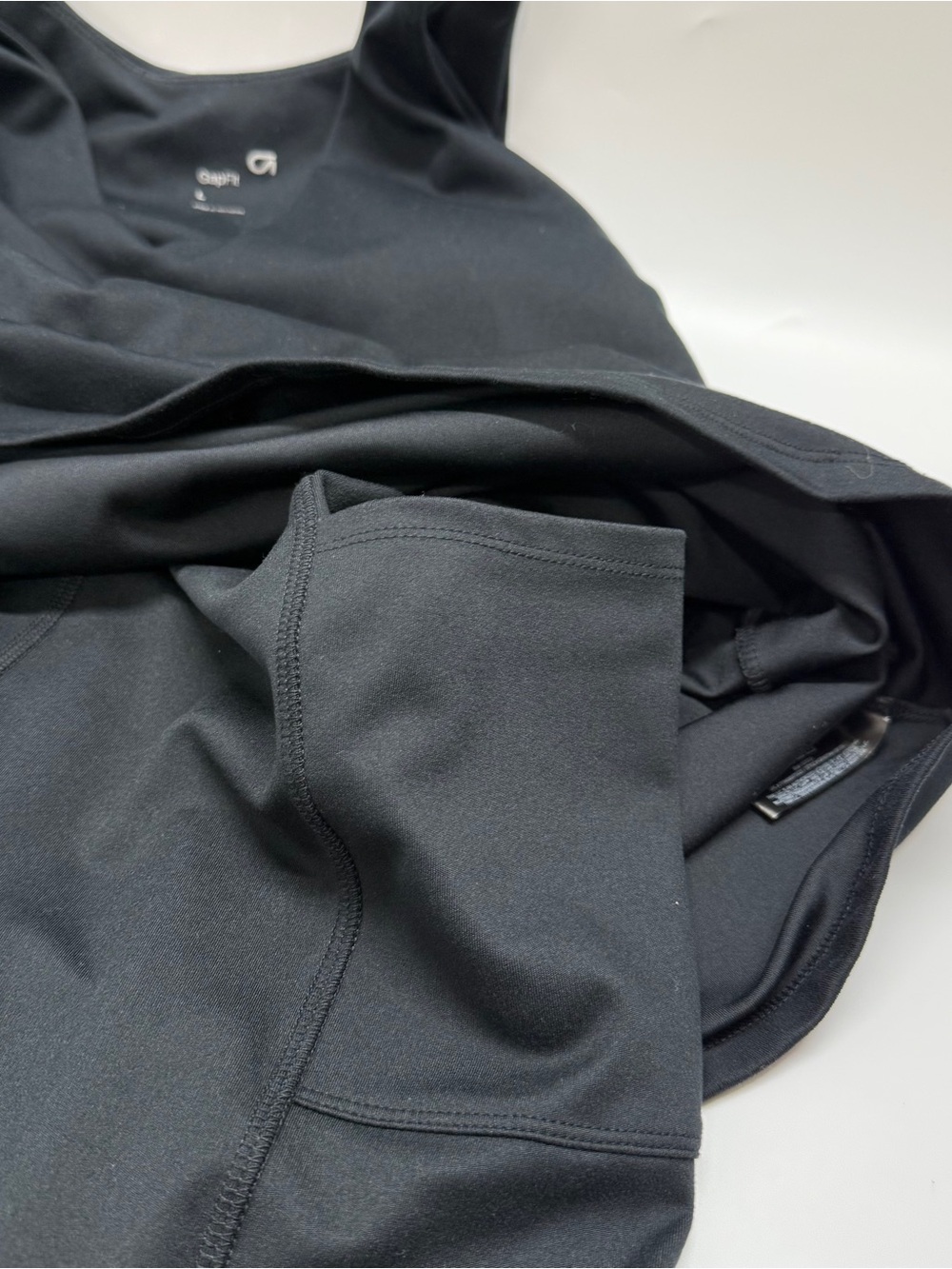 Gap fit one piece athletic dress with built in shorts Women’s Large Black - Picture 5 of 13